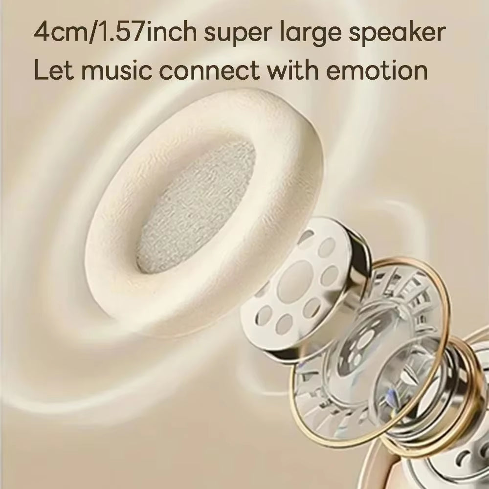Bluetooth 5.3 Headsets Gaming Headphones Dual Mode Wireless Earphones Foldable Noise Reduction Music Headsets for Iphone Xiaomi