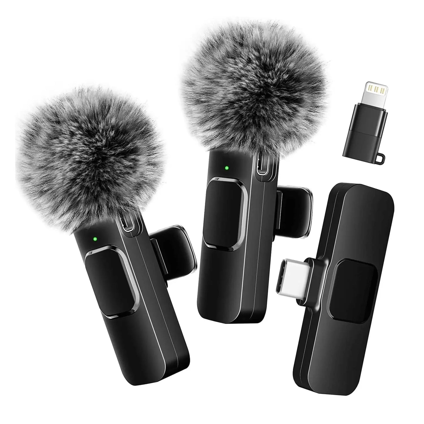 Hitozon Wireless Mini Lavalier Microphone for iPhone 15/16/17, iPad, and Android Devices - Noise Reduction, Portable USB-C Lapel Mic for Video Recording, Vlogging, TikTok, and YouTube