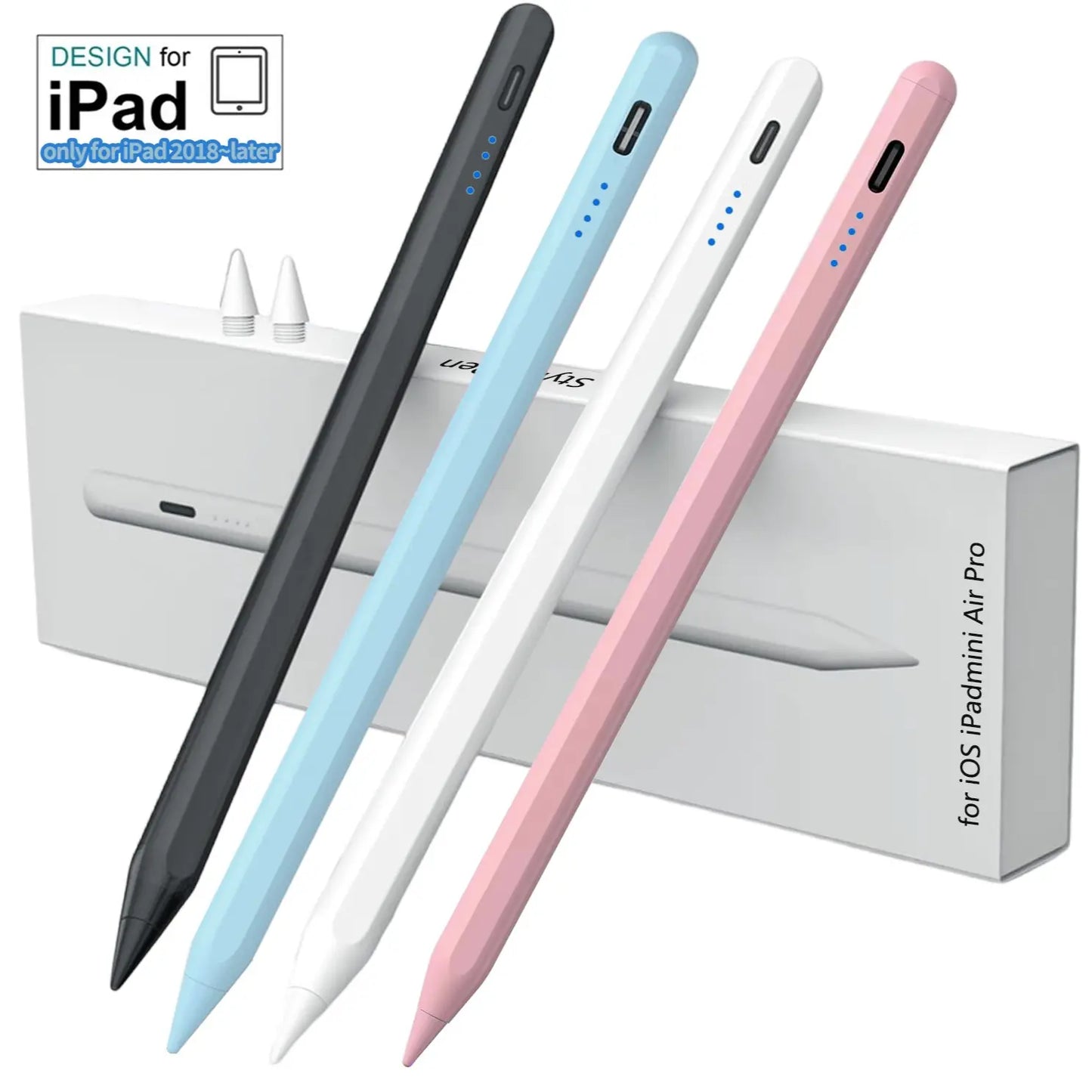 Professional Stylus Pen for Apple iPad (2018-2026) - Fast Charging, Magnetic Attachment, Compatible with iPad 11/10/9/8/7/6th Gen, Pro 12.9/11/13-Inch, Air 3/4/5/M2/M3, Mini 5/6 - Pink