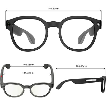 Sightflow Smart AI Camera Glasses with 8MP Photochromic UV Protection Lenses, Real-Time Translation in 160+ Languages, Bluetooth Audio, Hands-Free Photo and Video Capture, Touch Control, Ideal for Travel and Outdoor Use, Compatible with iOS and Android