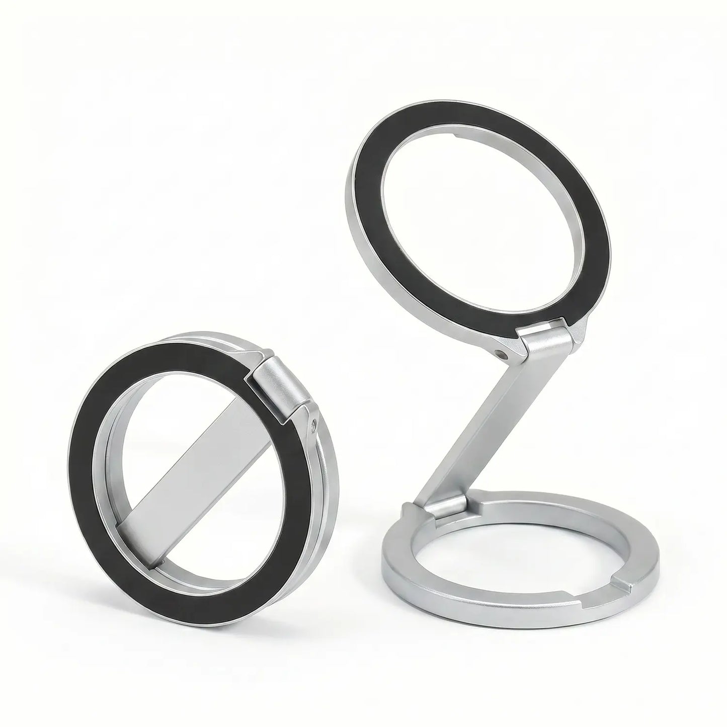 Magnetic Phone Stand and Fidget Spinner Combo - Dual Magnetic Ring Holder with 360° Rotation, Magsafe Compatible, Ideal for Stress Relief and Versatile Use at Home, Office, Travel, and Gym