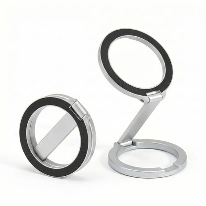 Magnetic Phone Stand and Fidget Spinner Combo - Dual Magnetic Ring Holder with 360° Rotation, Magsafe Compatible, Ideal for Stress Relief and Versatile Use at Home, Office, Travel, and Gym