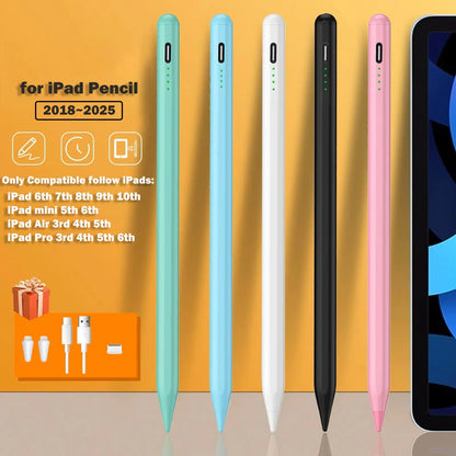 Professional Stylus Pen for Apple iPad (2018-2026) - Fast Charging, Magnetic Attachment, Compatible with iPad 11/10/9/8/7/6th Gen, Pro 12.9/11/13-Inch, Air 3/4/5/M2/M3, Mini 5/6 - Pink