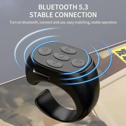 Smart Fingertip Ring Remote Control Automatic Page Turner Browsing Mouse Wireless Bluetooth for Mobile Selfie Mice Selfie Video