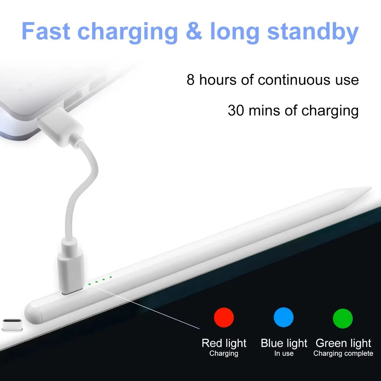 Professional Stylus Pen for Apple iPad (2018-2026) - Fast Charging, Magnetic Attachment, Compatible with iPad 11/10/9/8/7/6th Gen, Pro 12.9/11/13-Inch, Air 3/4/5/M2/M3, Mini 5/6 - Pink