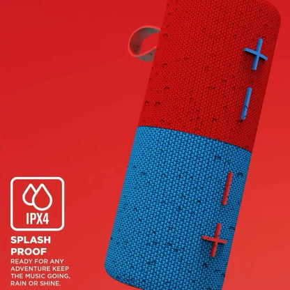 Split Magnetic Waterproof Speakers - Red & Blue Portable Audio Units with Magnetic Feature