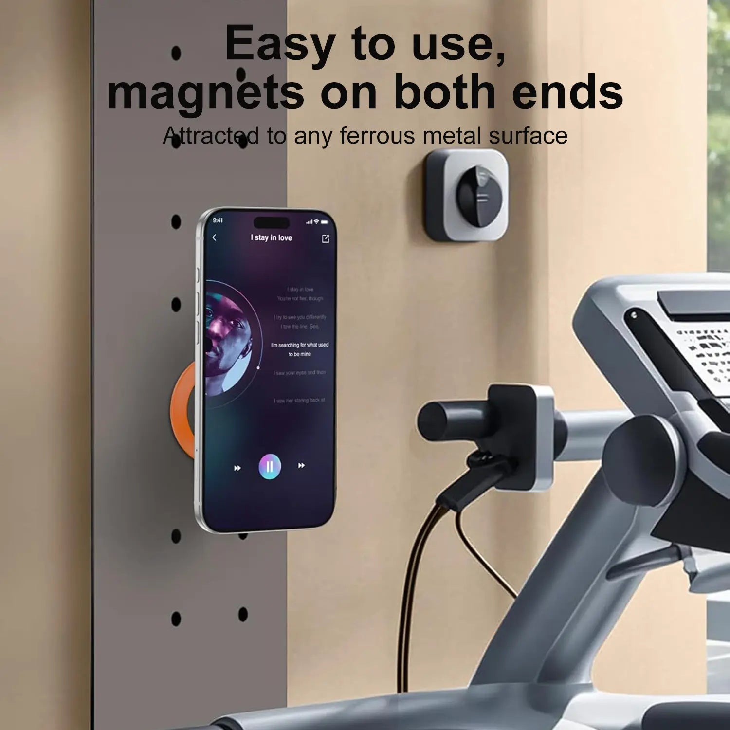 Magnetic Phone Stand and Fidget Spinner Combo - Dual Magnetic Ring Holder with 360° Rotation, Magsafe Compatible, Ideal for Stress Relief and Versatile Use at Home, Office, Travel, and Gym