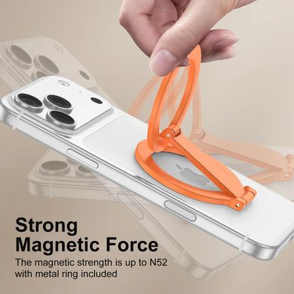 Magnetic Phone Stand and Fidget Spinner Combo - Dual Magnetic Ring Holder with 360° Rotation, Magsafe Compatible, Ideal for Stress Relief and Versatile Use at Home, Office, Travel, and Gym